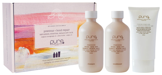 PURE TRIO PRECIOUS + Fusion Complex Bond Repair Treatment