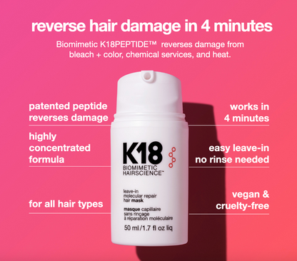 K18Peptide™ leave-in molecular repair hair mask